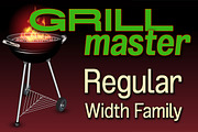 Grillmaster Standard Width Family, a Font by FontMesa (Thumbnail 1 of 5)