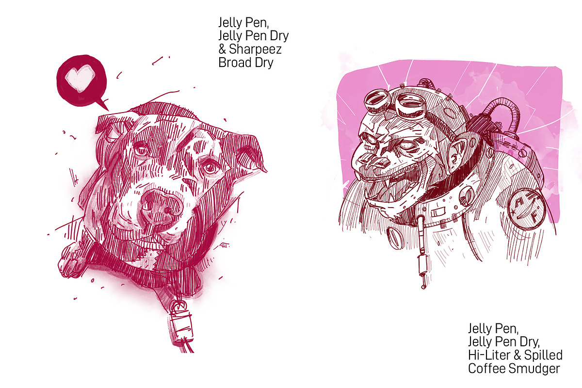 The Procreate Office Pen Brush Pack, a Brush Add-On by Ink Gang Boss (Photo 6 of 9)