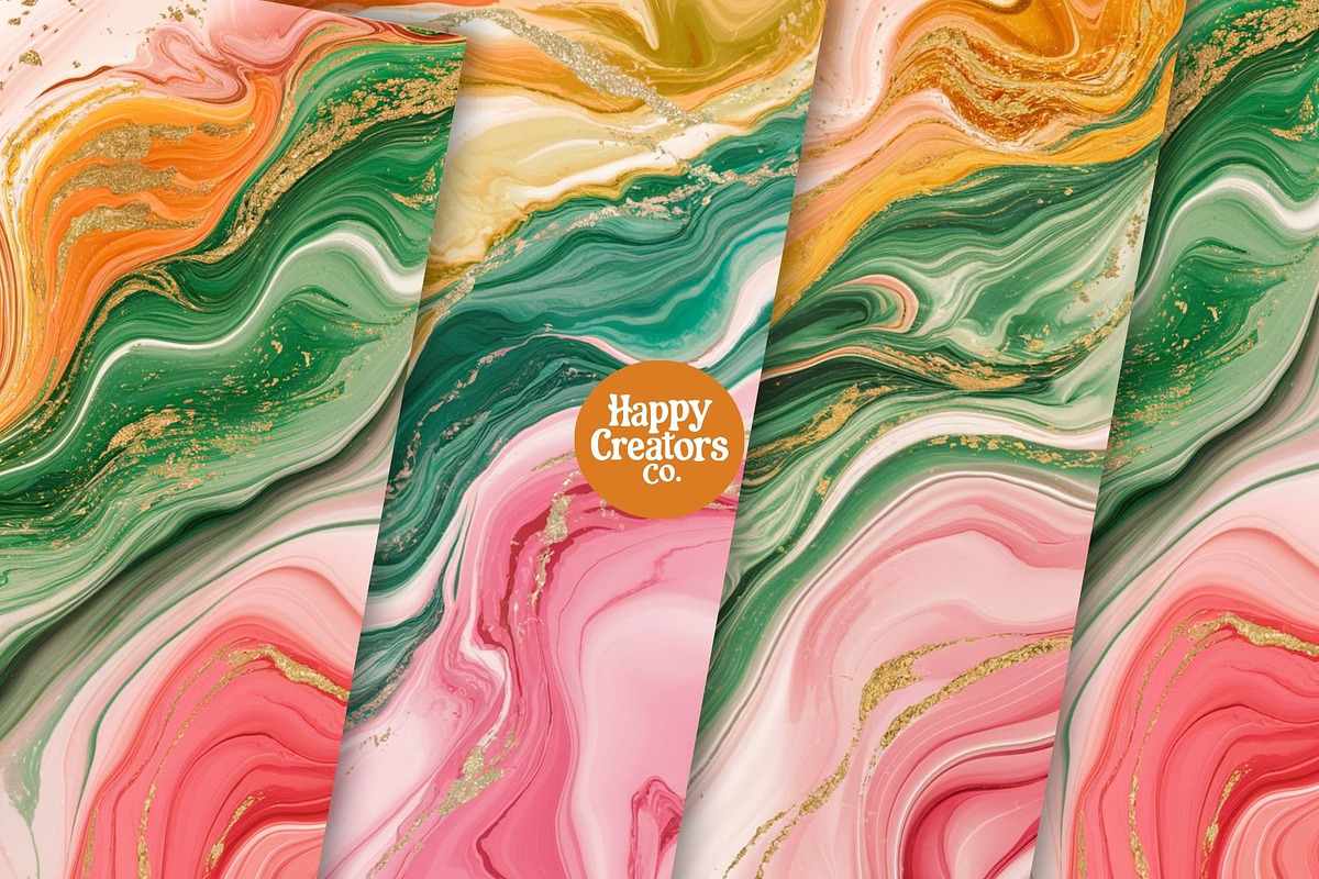 Acrylic Pour Marble Textures, a Texture Graphic by Happy Creators Co. (Photo 5 of 6)