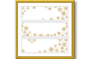 Vector banners with snowflakes, a Decorative Illustration by RODINA (Thumbnail 2 of 3)