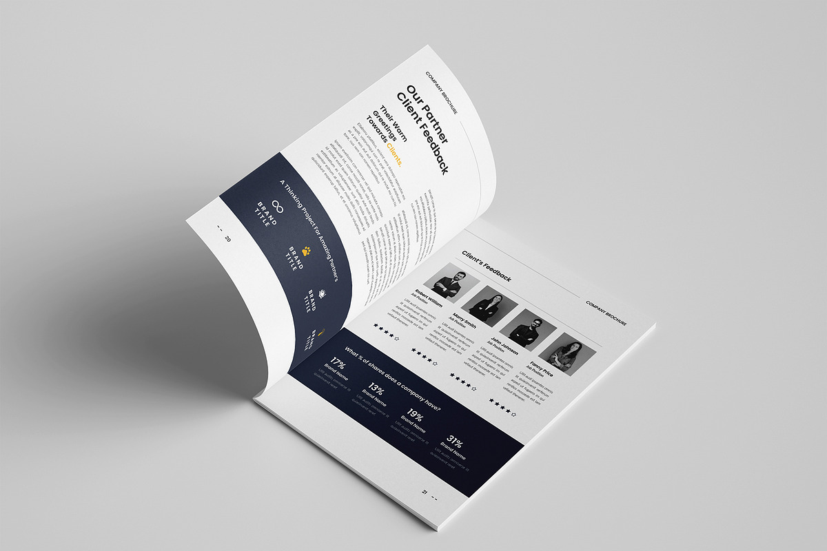 Company Profile Brochure Template, a Brochure Template by Spark_Creative (Photo 13 of 16)