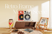 Retro - Frame Mockup Scene, a Product Mockup by Momogi (Thumbnail 1 of 10)