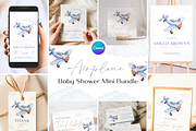 Vintage Airplane Baby Shower Bundle, an Invitation Template by Digital_Mind (Thumbnail 1 of 10)