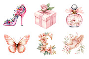 Blush Pink Mother's Day Clipart, an Illustration by CreationArt (Thumbnail 3 of 5)