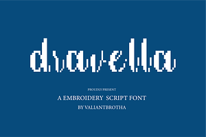 Dravella | A Embroidery Script Font