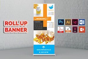 Medicine Promotion Roll Up Banner V1