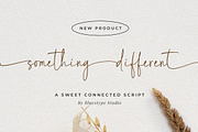 Something Different - Script Fonts, a Script Font by Bluestype Studio (Thumbnail 1 of 8)
