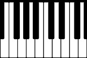Piano Keyboard, a Graphic by Volyk (Thumbnail 1 of 3)