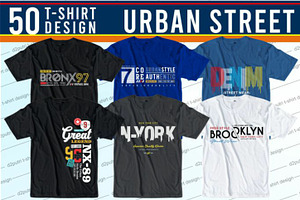Urban City Typography T Shirt Design