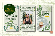 50 Greenery Instagram Canva Template, a Social Media Template by Millusti (Thumbnail 7 of 10)