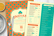 Indian Restaurant Menu Template, a Flyer Template by BrandPacks (Thumbnail 1 of 5)
