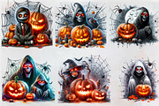 Halloween Horror Scary Clipart, a Work Illustration by Craft Nest (Thumbnail 2 of 4)