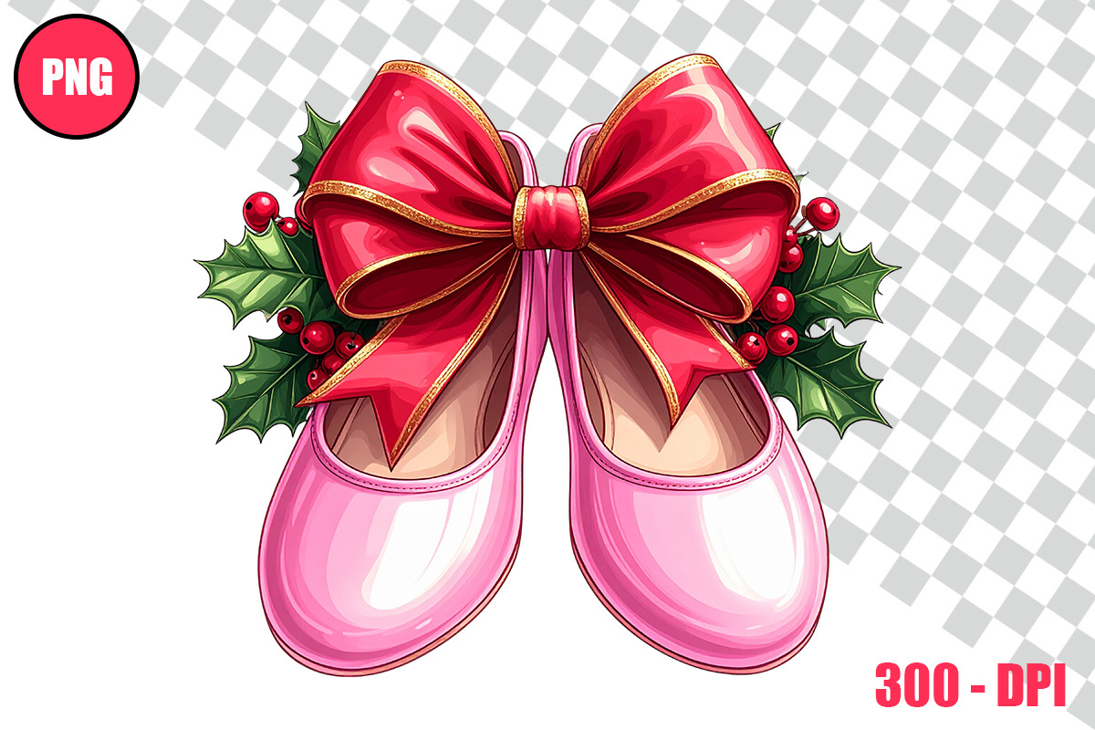 Christmas Ballet Slippers Cliparts, a Person Illustration by taramija (Photo 25 of 26)