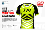 3D Double V-Neck Raglan Jersey SS, a Shirt Mockup by Mildstudio (Thumbnail 6 of 10)