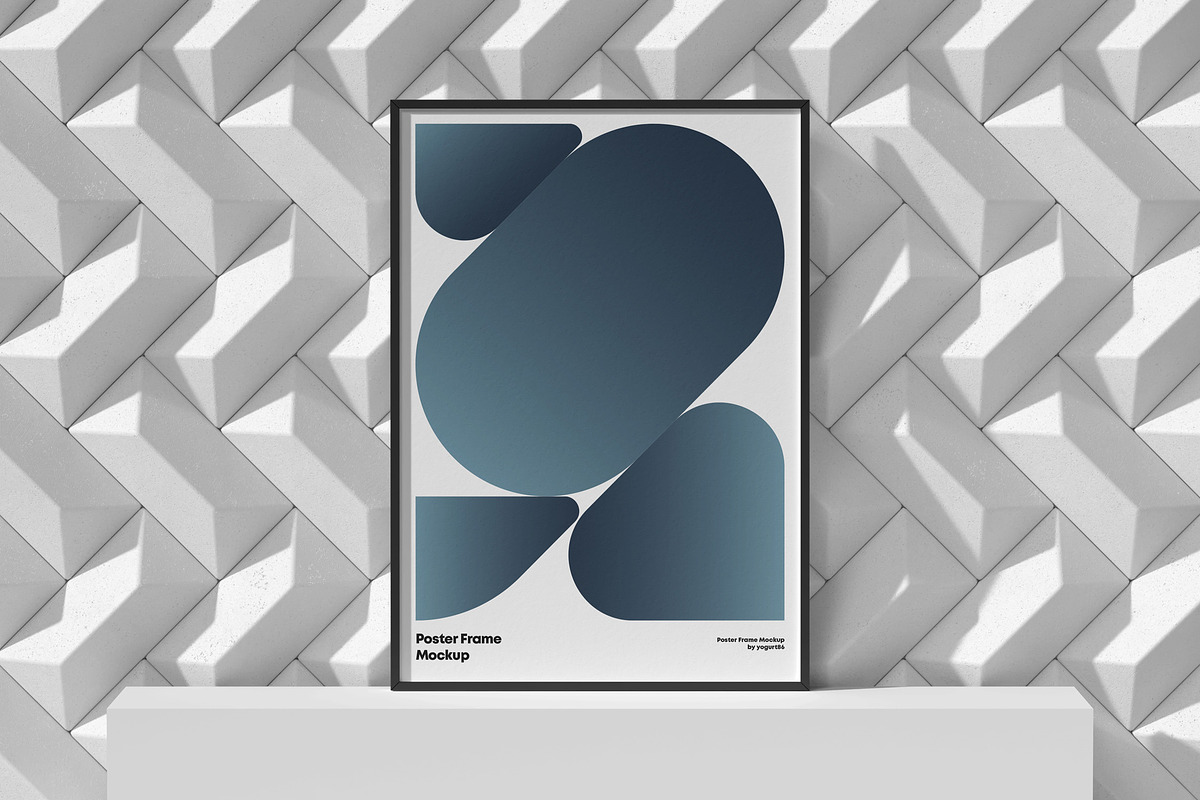 Poster Frame Mock-up, a Product Mockup by Yogurt86 (Photo 2 of 16)