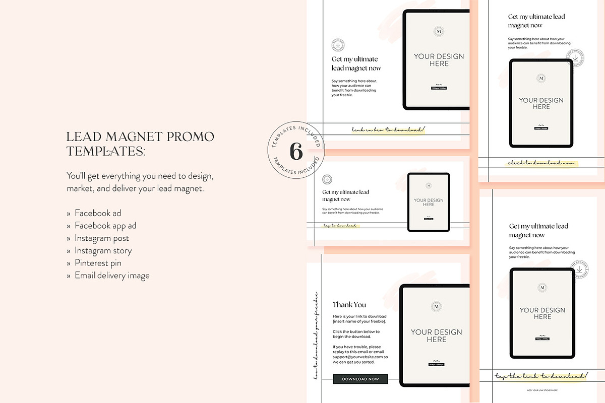 Eve Lead Magnet Builder Bundle, a Marketing Template by Jessica Rea (Photo 3 of 4)