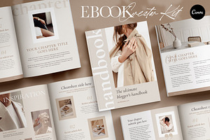 Elegant Ebook Template CANVA, a Magazine Template by Studio Loire