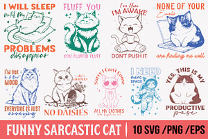 Funny Summer Cats Sublimation Png, an Illustration by RobertsArt