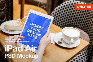 iPad Air PSD Mockup