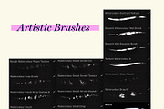 100 + Art Brushes for Procreate, a Brush Add-On by The_Brush_Shop (Thumbnail 13 of 14)