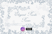 Procreate Elegant Rustic Roses, a Brush Add-On by AW Studios (Thumbnail 1 of 5)