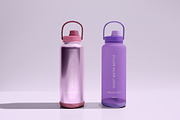 Sport Water Bottle Mockup Set, a Cups & Container Mockup by Mirachma Project (Thumbnail 7 of 8)