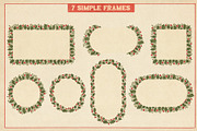 Vintage Christmas Clipart & Patterns, a Pattern Graphic by PATTERNS etc. (Thumbnail 14 of 15)