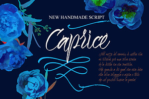 Caprice Script Vector Flower Bonus