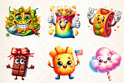 Cute Junk Food Sublimation Clipart, a Work Illustration by Dream Creation (Thumbnail 2 of 5)