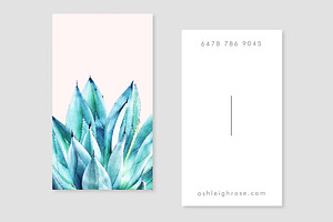 Agave Vibe Business Card Template