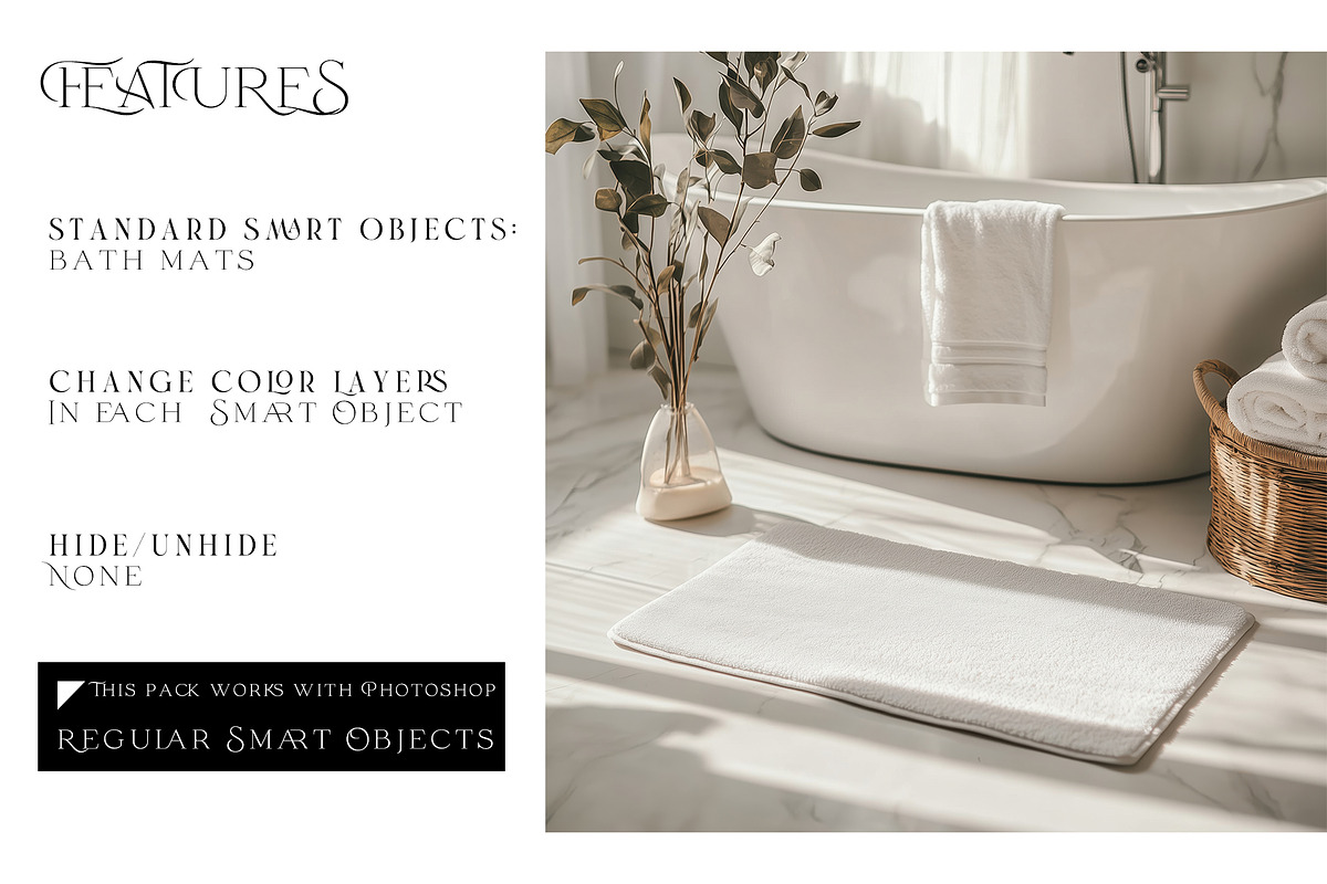 Bath Mat Mockups, a Household Mockup by mock-ups (Photo 3 of 11)