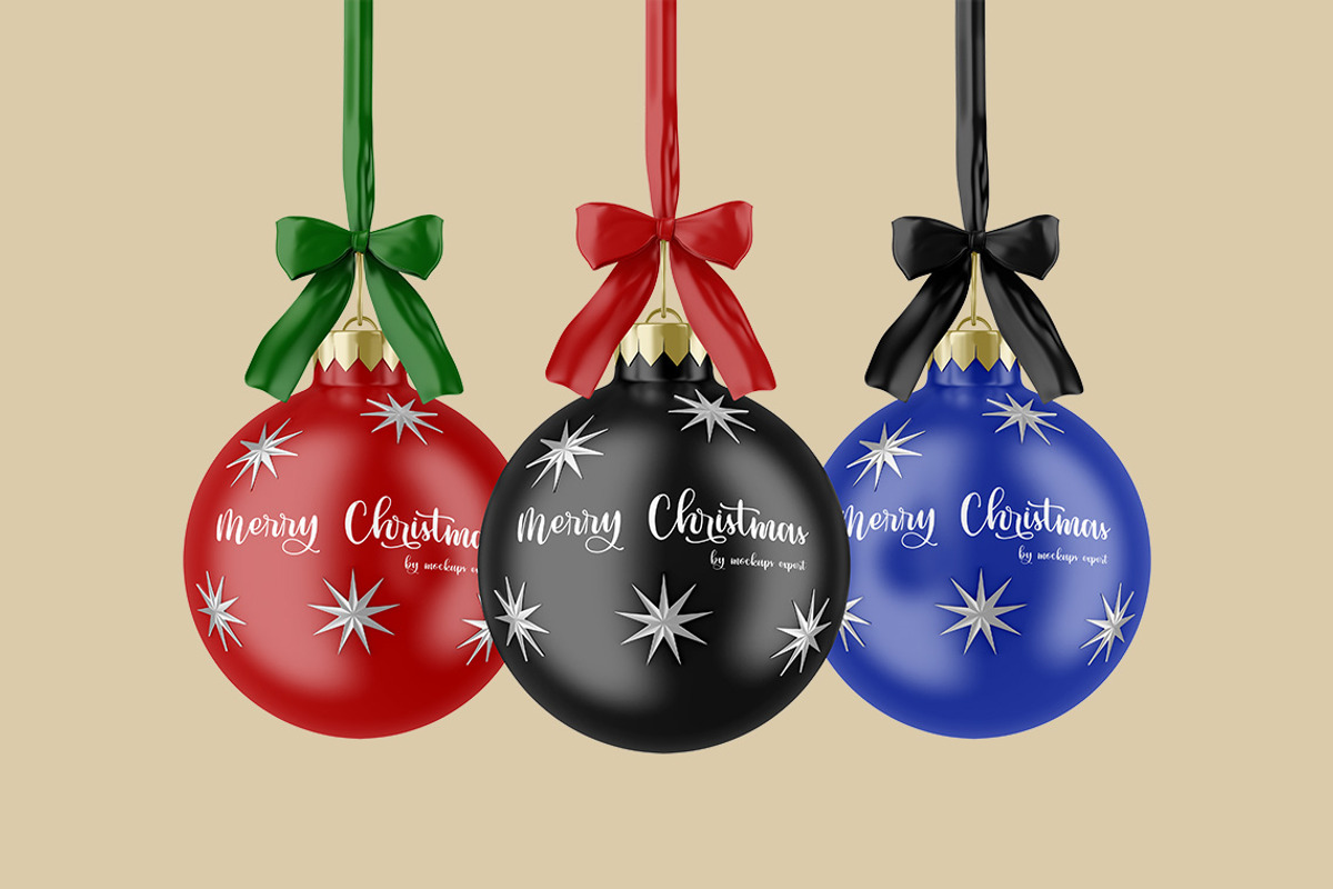 Christmas Ball Mockups, a Mockup by Mockups Expert (Photo 3 of 5)