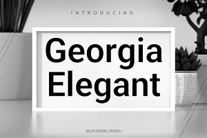 Georgia Elegant Font | New Font, a Sans Serif Font by Blue Digital Studio
