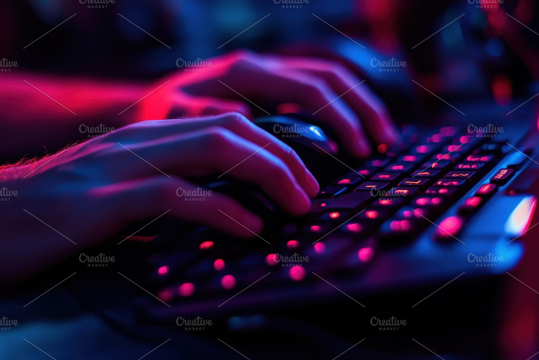 Late night computer game session, a Photo by Pavel_design