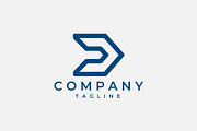 Abstract Letter D Arrow Logo, a Branding & Logo Template by Vectorium Studio (Thumbnail 1 of 2)