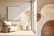 Earth Tone Minimalist Frame Mockup 3, a Household Mockup by ARTOZEN DIGITAL (Thumbnail 5 of 10)