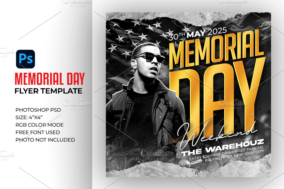 Memorial Day Flyer, a Flyer Template by Artonix (Photo 4 of 4)