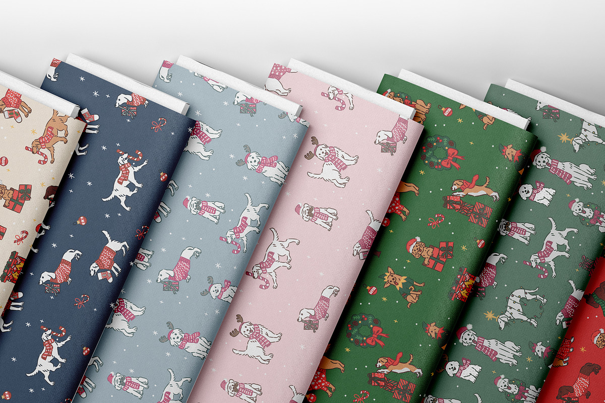 Christmas Dogs, an Animal Illustration by monkik (Photo 7 of 7)