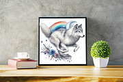 Watercolor Wolf  Sublimation Clipart, an Illustration by SVGArt (Thumbnail 5 of 7)