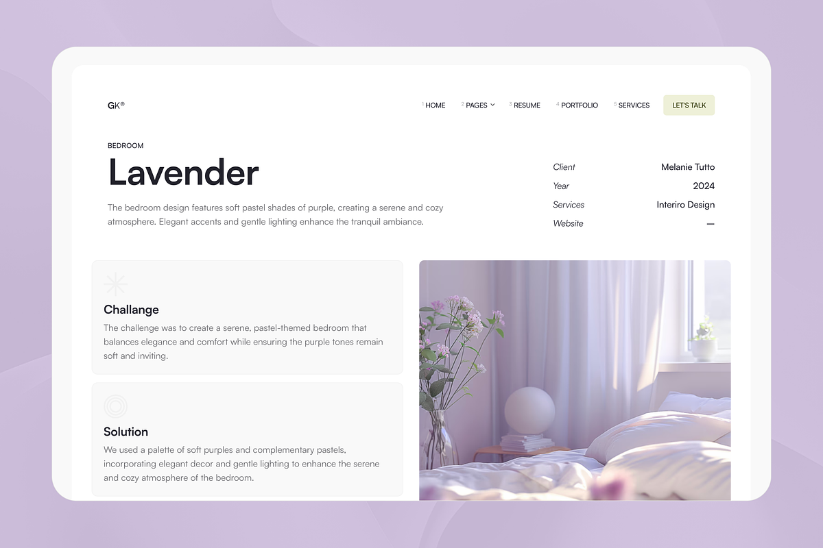 Intero – Interior Designer Portfolio, a Landing Page Template by Hue Supply (Photo 3 of 4)