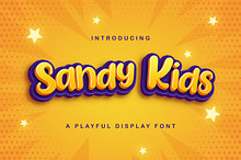 Sandy Kids - Playful Display Font