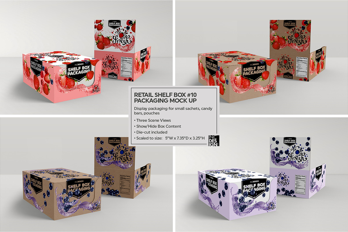 Retail Shelf Box Packaging MockUps2, a Packaging Mockup by INCDesign (Photo 8 of 20)