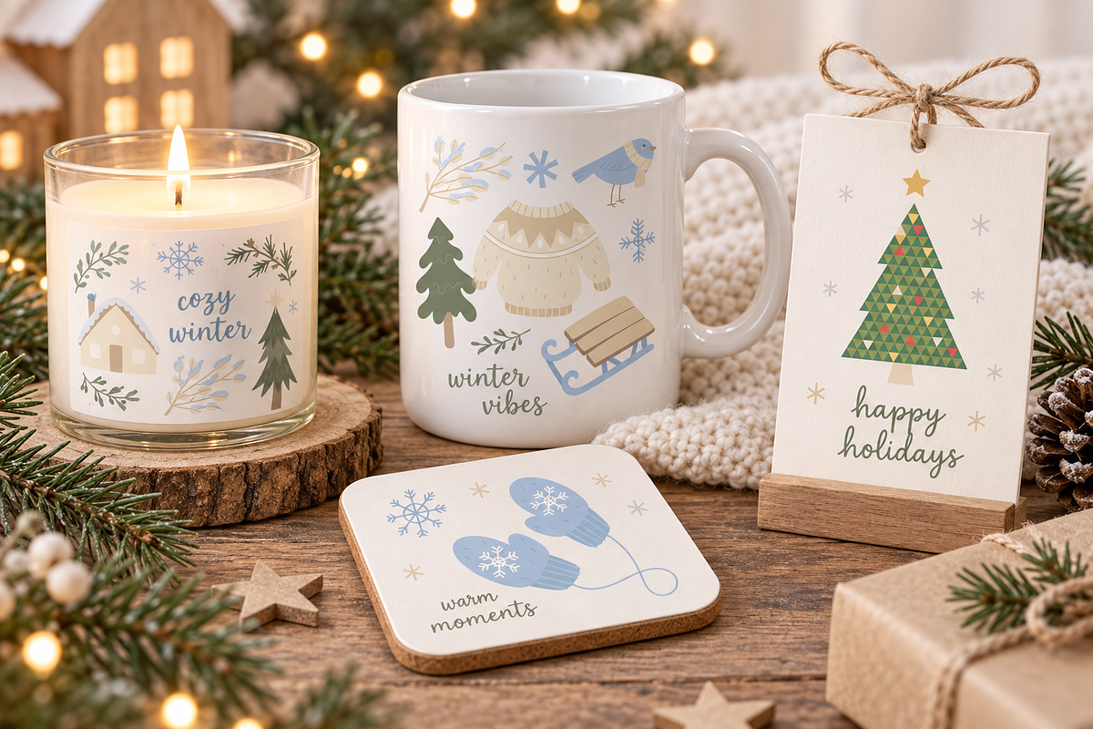 Scandinavian Xmas 100% Hand Drawn, a Seasonal Illustration by Anna Studio (Photo 8 of 11)