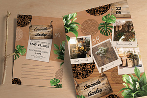 Rustic Collage Wedding Invitation, an Invitation Template by Aarley Kaiven