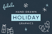 Holiday Hand-Drawn Illustrations, a Texture Illustration by Minna May Design (Thumbnail 1 of 5)