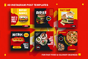 Canva Instagram templates Fast Food, a Social Media Template by Vectorheroes (Thumbnail 2 of 7)