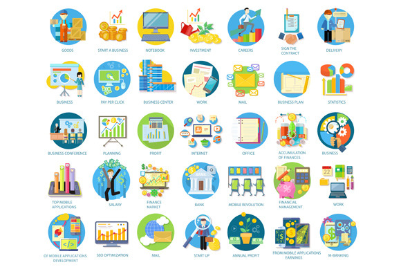 Set of Busines Icons preview 2