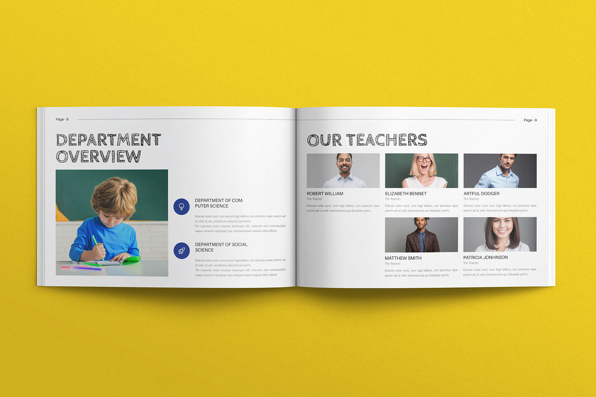 School Education Brochure Landscape, a Brochure Template by E-Type (Photo 4 of 7)