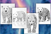 100 Polar Bear Mandala Coloring Page, an Animal Illustration by BrandlyTemplate (Thumbnail 2 of 5)