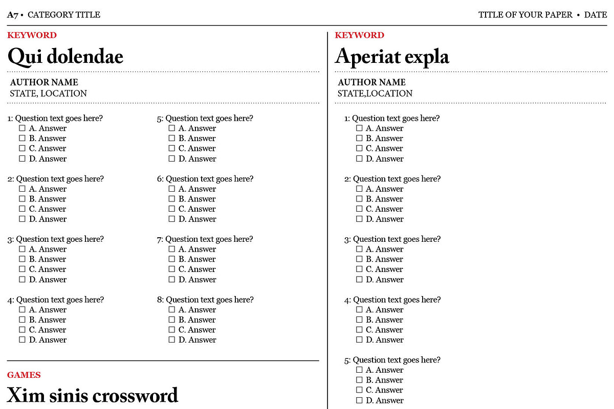 Old Style Newspaper Template, a Magazine Template by Newspaper Templates (Photo 8 of 11)